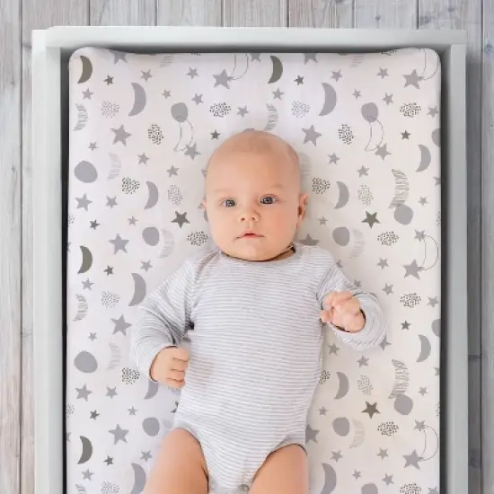 The Peanutshell Celestial Elephant Changing Pad Covers for Boys or Girls, Unisex, 3-Pack image {2}