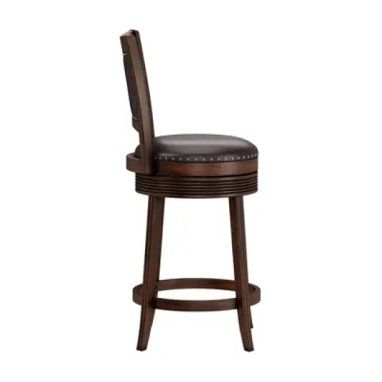 Lockefield Wood Swivel Counter Height Barstool - Hillsdale Furniture image {4}