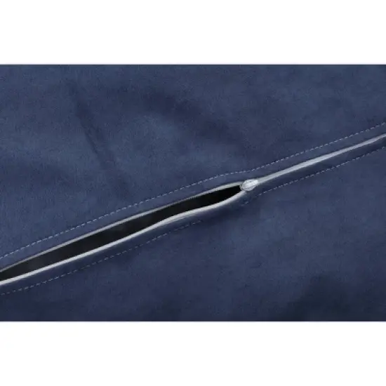 Micro-Fiber Suede Kids' Bean Bag Chair Blue - Gold Medal image {2}