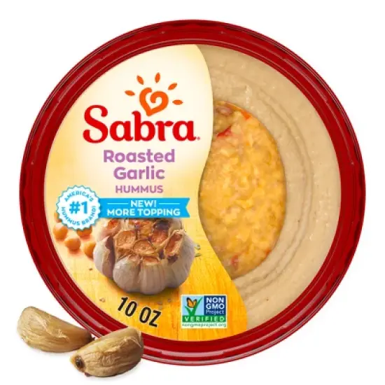 Sabra Roasted Garlic Hummus - 10oz image {6}