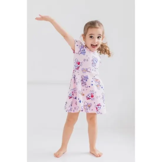 PAW Patrol Skye Chase Marshall Girls French Terry Skater Dress and Scrunchie Little Kid to Big Kid image {4}