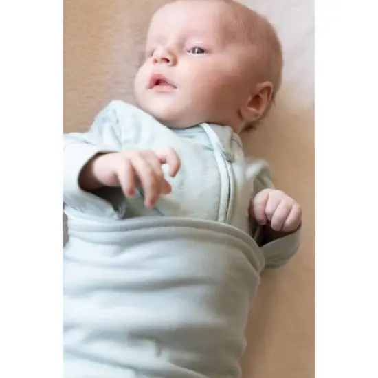 Butterfly 2-in-1 Swaddle and Transitional Sleep Sack - Green image {4}