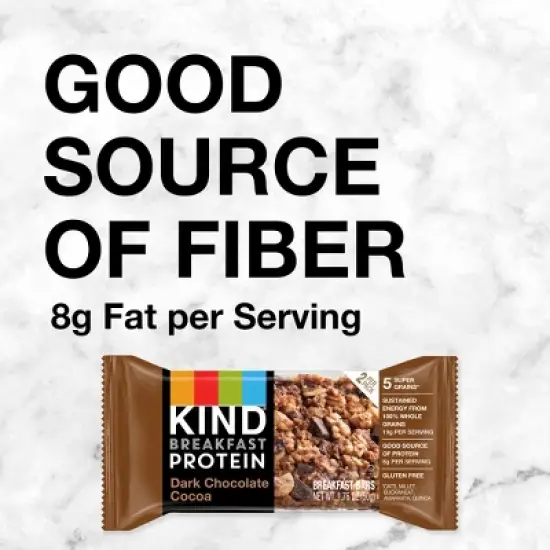 Kind Breakfast Dark Chocolate Protein Bars - 10.58oz image {4}