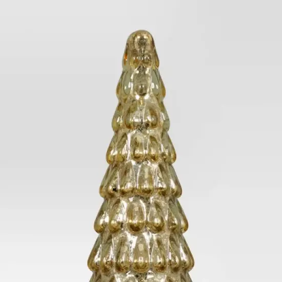 15" Christmas Mercury Glass Tiered Classic Tree Decor - Wondershop&trade; image {3}