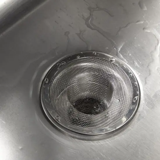 Juvale Juvale 4-Pack Stainless Steel Kitchen Sink Drain Strainer, Mesh Screen Drainer and Hair Catcher (4.3", 2.8" and 2.1") image {2}