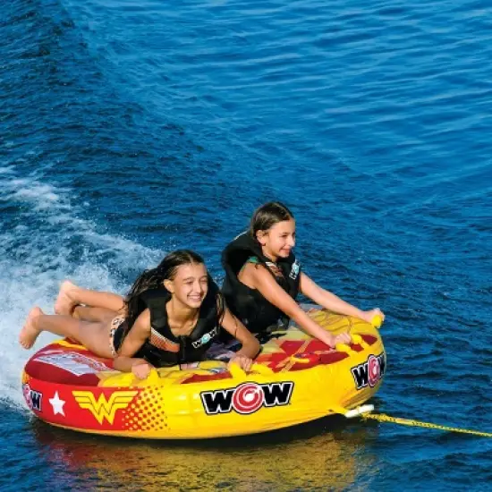 WOW Wonder Woman 1-2 Person Soft Top Towable Deck Tube image {4}