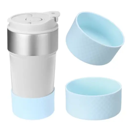 Unique Bargains Silicone Anti-Slip Protective Reusable Water Bottle Boot 2 Pcs image {6}