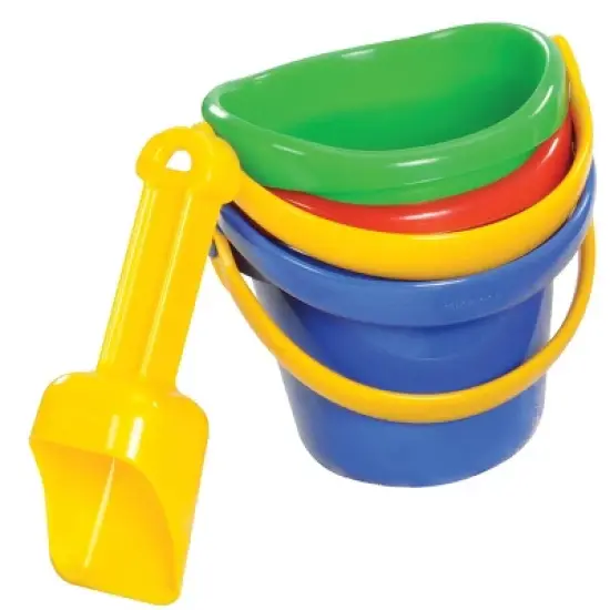 Kaplan Early Learning 4" Mini Sand Bucket Set - 12 Pcs image {1}