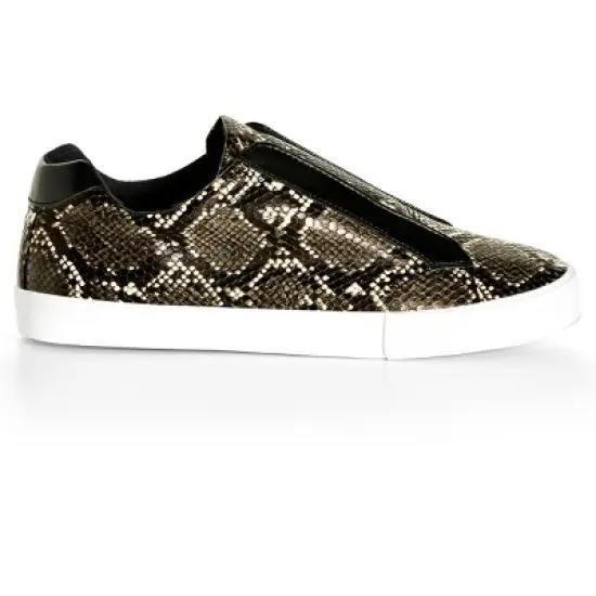 Women's WIDE FIT Sammy Leisure Shoe - snake print | EVANS image {7}