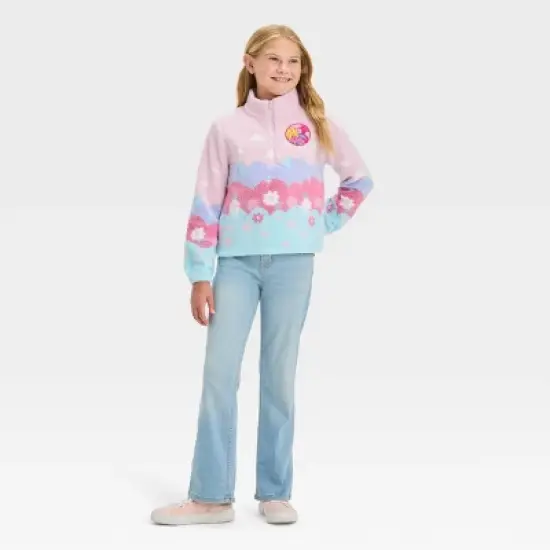 Girls' Trolls Poppy Faux Shearling Pullover Sweatshirt image {2}