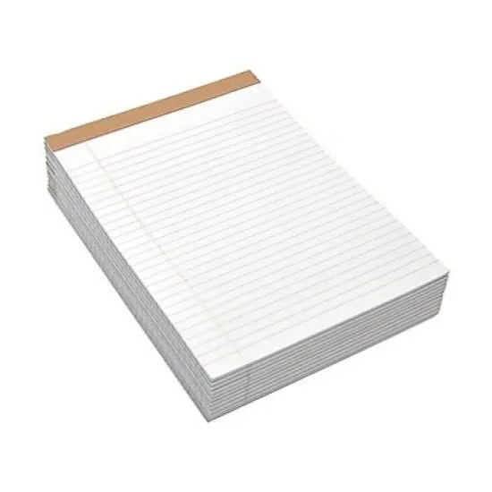 MyOfficeInnovations Notepads 8.5" x 11.75" Wide White 50 Sh./Pad 12 Pads/PK (16767) 749567 image {4}