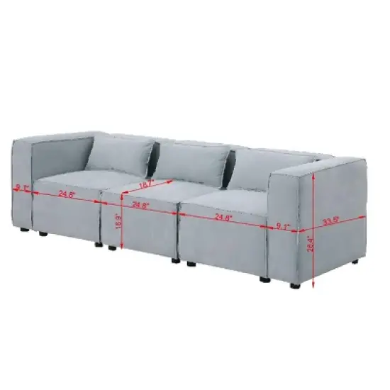 Modular Sofa,3 Seat Sofa Couches And Sectionals,Cloud Sectional Sofa,Multifunctional Sofa,Modular Couch Sectional,Knock Down Sofa-Cuddlewood image {3}