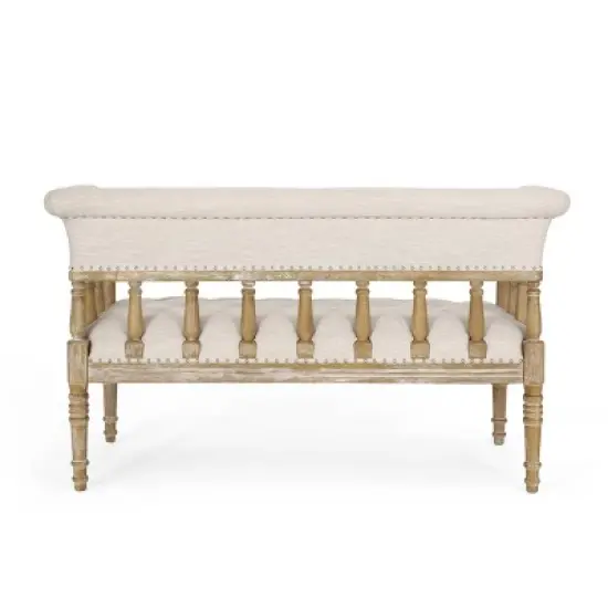 Loyning Traditional Fabric Tufted Loveseat - Christopher Knight Home image {5}