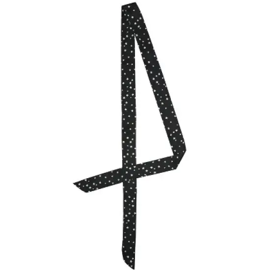Allegra K Women's Star Print Double Sided Skinny Neck Scarves Neckerchief Hair Wrap image {5}