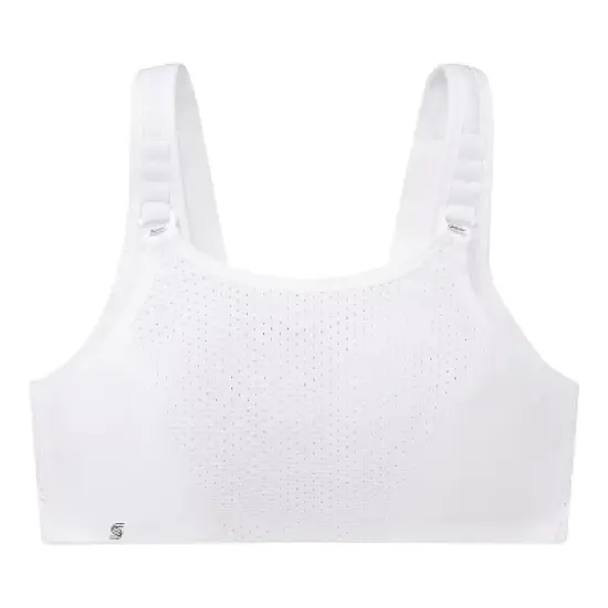 Glamorise Womens Custom Control Sports Wirefree Bra 1166 White image {3}