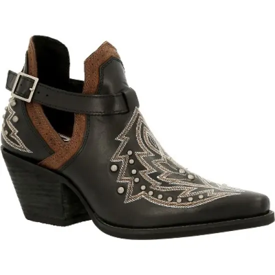 Women's Durango Studded Western Fashion Bootie, DRD0403, Black image {7}