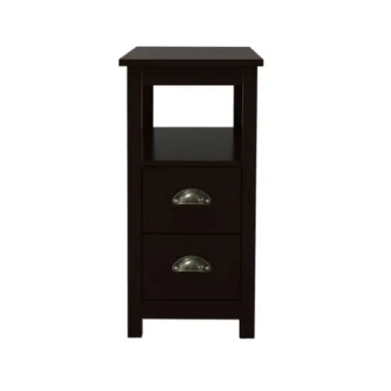 Organnice Brown Narrow Nightstand image {1}
