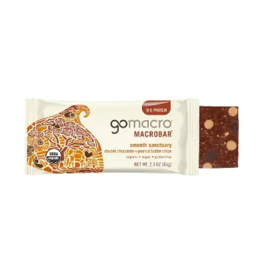 GoMacro&nbsp; Double Chocolate + Peanut Butter Chips MacroBar - 1ct/ 2.3oz image {5}