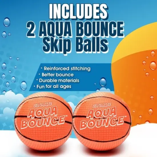 Activ Life Ultimate Larger 3" Size Skip Balls (Basketball) Beach Pool Toys for Kids Ages 8-12 Year Old Boys Girls Gifts Basket image {2}