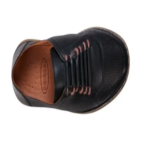 Cools 21 Oscar Hidden Lace Perforated Memory Foam Leather Sneakers image {3}