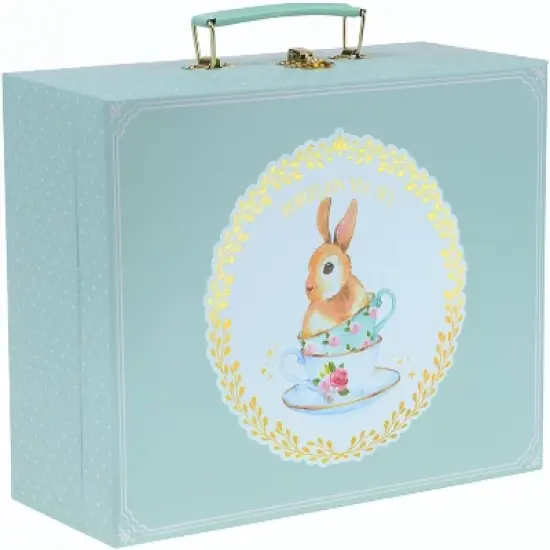 Jewelkeeper Porcelain Tea Set for Little Girls - Blue - 13 Piece image {3}