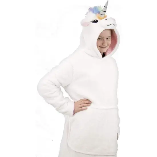 Plushible Snugible Unicorn Oversized Hooded Costume/Blanket Hoodie image {1}