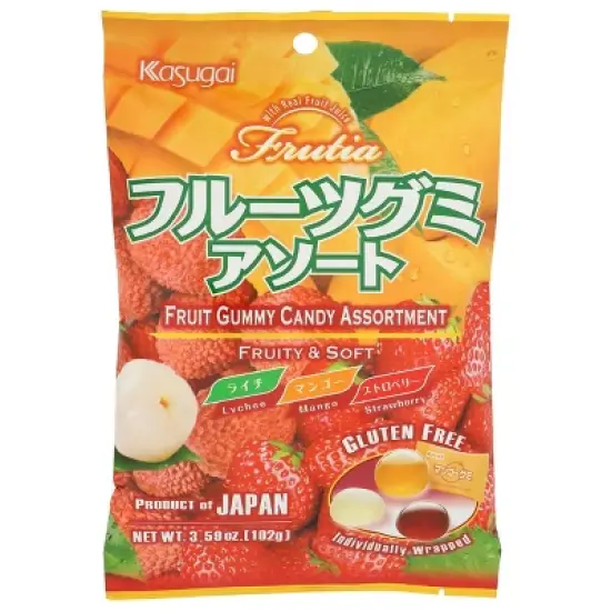 Kasugai Frutia Tropical Mix Gummy Candy - 3.59oz image {4}