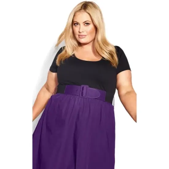 Women's Plus Size Paris Days Dress - petunia | CITY CHIC image {5}