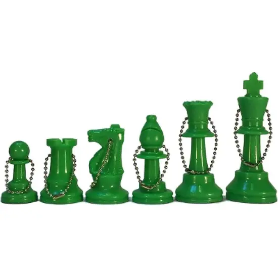 WE Games Keychain Bag Tag Chessmen - Includes 17 Pieces image {9}