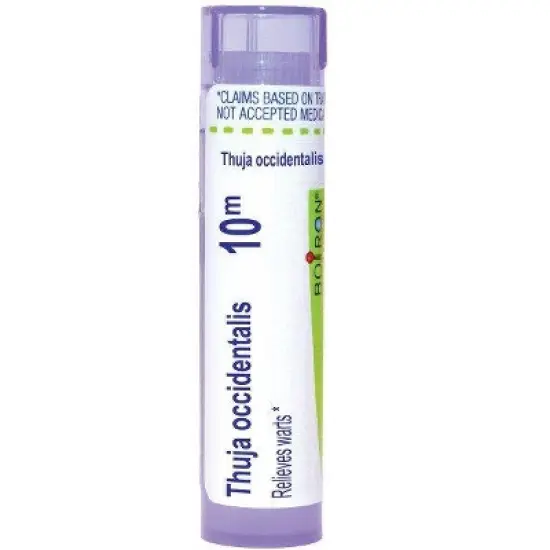 Thuja Occidentalis 10M by Boiron Homeopathic Single Medicine For First Aid  -  80 Pellet image {10}