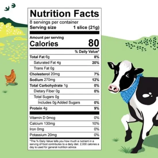 Organic Valley American Cheese Slices - 6oz/8ct image {4}