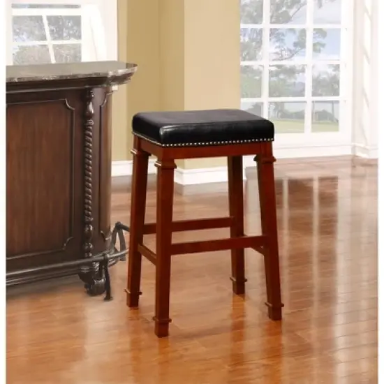 Kennedy Backless Barstool Wood - Linon image {2}