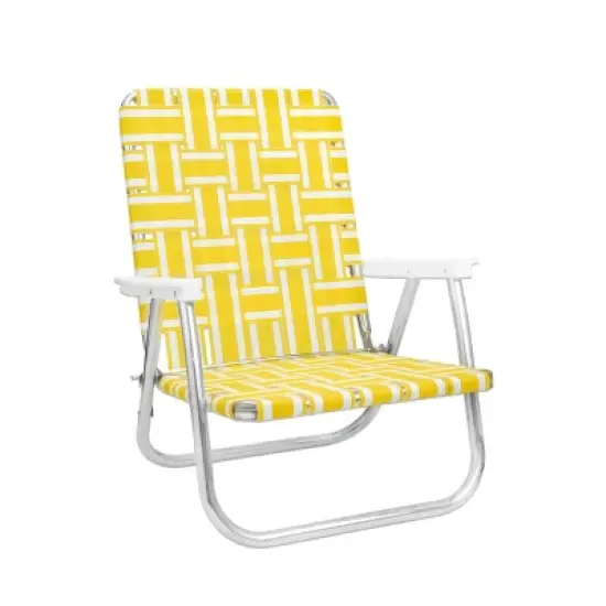 Lawn Chair USA Folding Aluminum Beach Webbed Chair image {6}