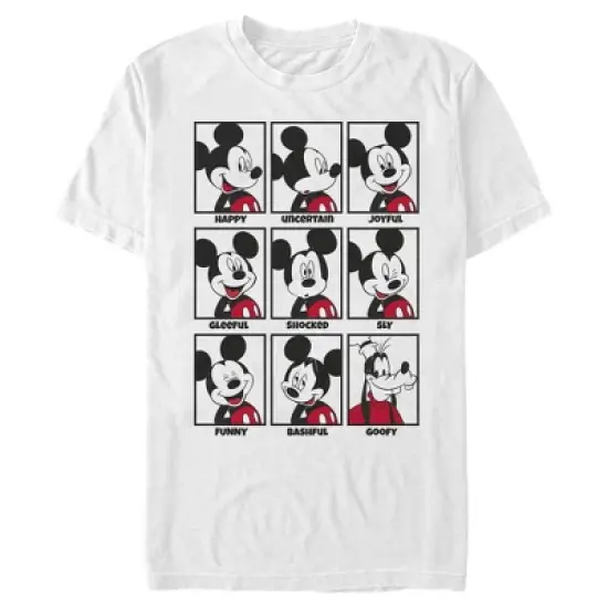 Men's Mickey & Friends Mickey Mouse All Emotions Grid T-Shirt image {3}