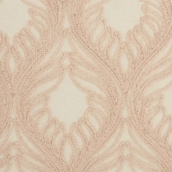 Mina Victory Life Styles Embroidered Feathers 18" x 18" Indoor Throw Pillow image {2}