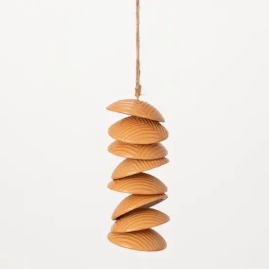 Woodstock Chimes Ceramic Disc Wind Chime Apricot 26" image {4}