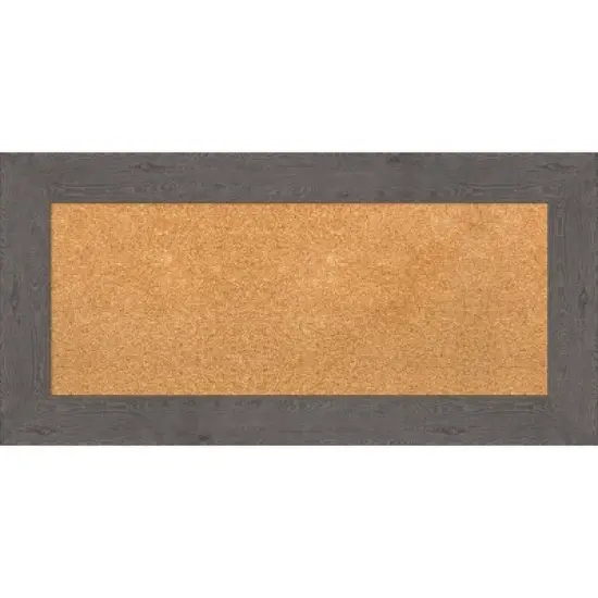 Amanti Art Rustic Plank Framed Corkboard, Natural Cork image {8}