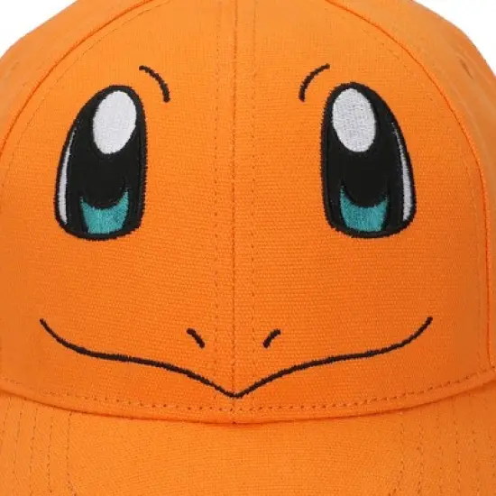 Pokemon Charmander Big Face Men's Orange Baseball Cap image {3}