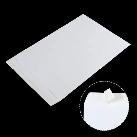 Unique Bargains Office Garden Coin Envelope Self-Adhesive Small Item Stamp Storage Packet White 25 Pcs image {3}