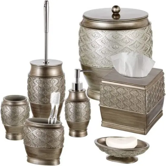 Creative Scents Silver Dublin Toilet Brush With Holder image {5}