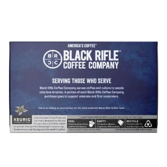 Black Rifle Coffee Company Vanilla Bomb Medium Roast Coffee Pods - 12ct image {1}