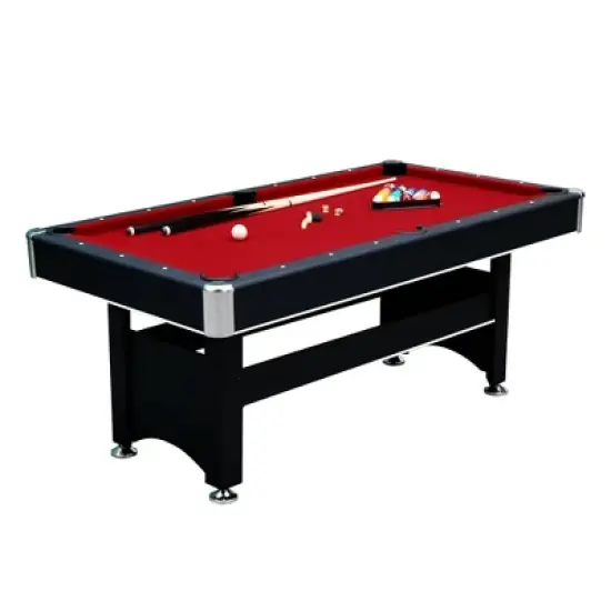 Hathaway Spartan 6' Pool Table with Table Tennis Conversion Top - Black image {1}