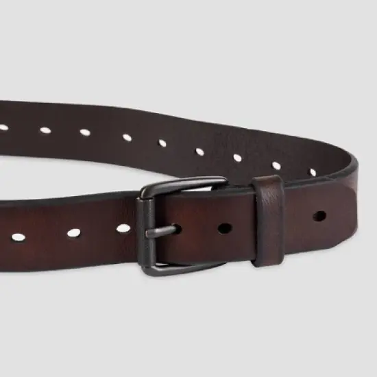 DENIZEN&reg; from Levi's&reg; Men's Big & Tall Roller Buckle Casual Leather Belt - Brown image {3}