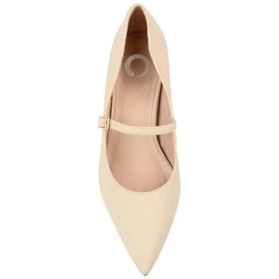 Journee Collection Womens Manza Kitten Heel Mary Jane Pointed Toe Pumps image {3}