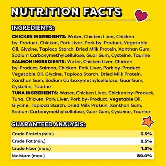 Temptations Creamy Purrrr-ee Chicken, Salmon and Tuna Lickable Squeezable Cat Treats Variety Pack - 24ct/10.1oz image {10}