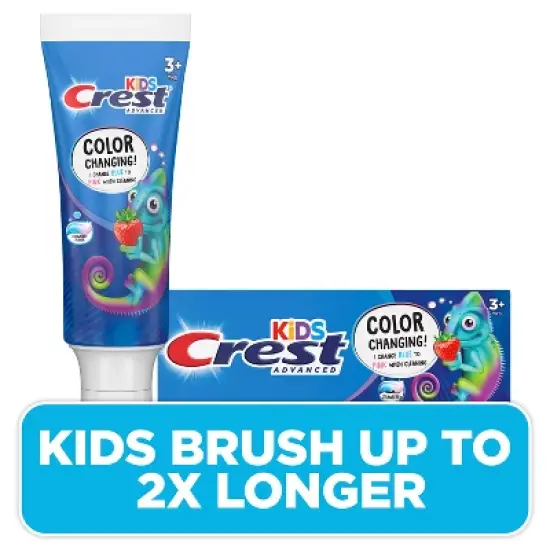 Crest Kids' Advanced Color Changing Toothpaste - Strawberry - 4.2oz image {1}