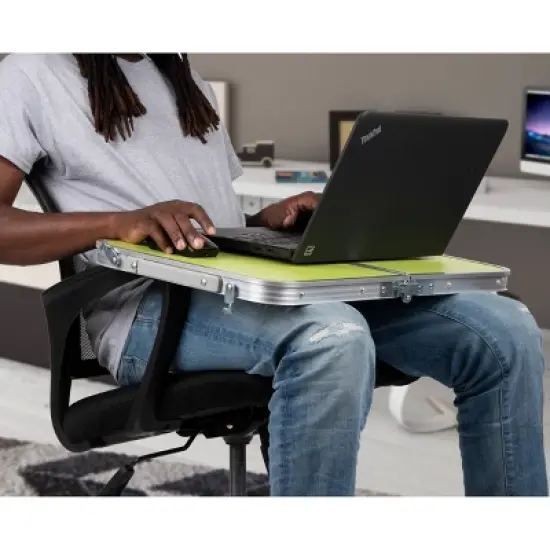Folding Lap Tray Desk Green - Mind Reader image {4}
