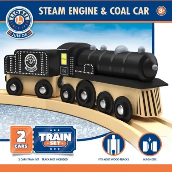 MasterPieces Wood Train Sets - Lionel Collector's Steam Engine & Coal Car image {1}