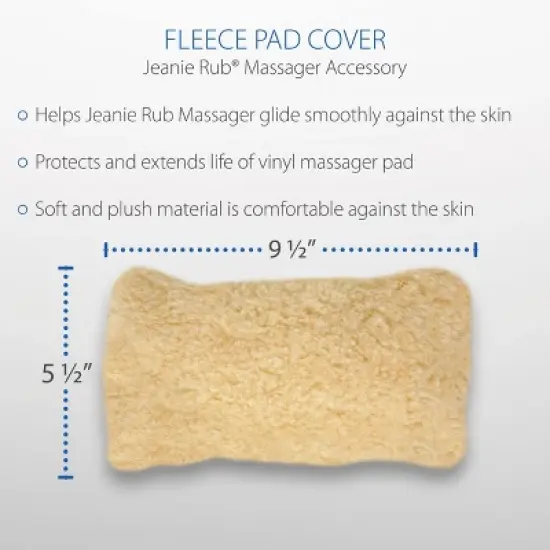 Core Products Fleece Pad Cover for Jeanie Rub Massager image {4}