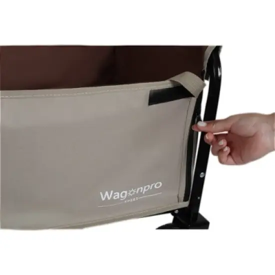 NAYSAYE Wagon Expandable Dual Layer Utility Cart for Shopping Gardening and Outdoor Fun, Gray, 29.5"*17.9"*38.6" image {4}